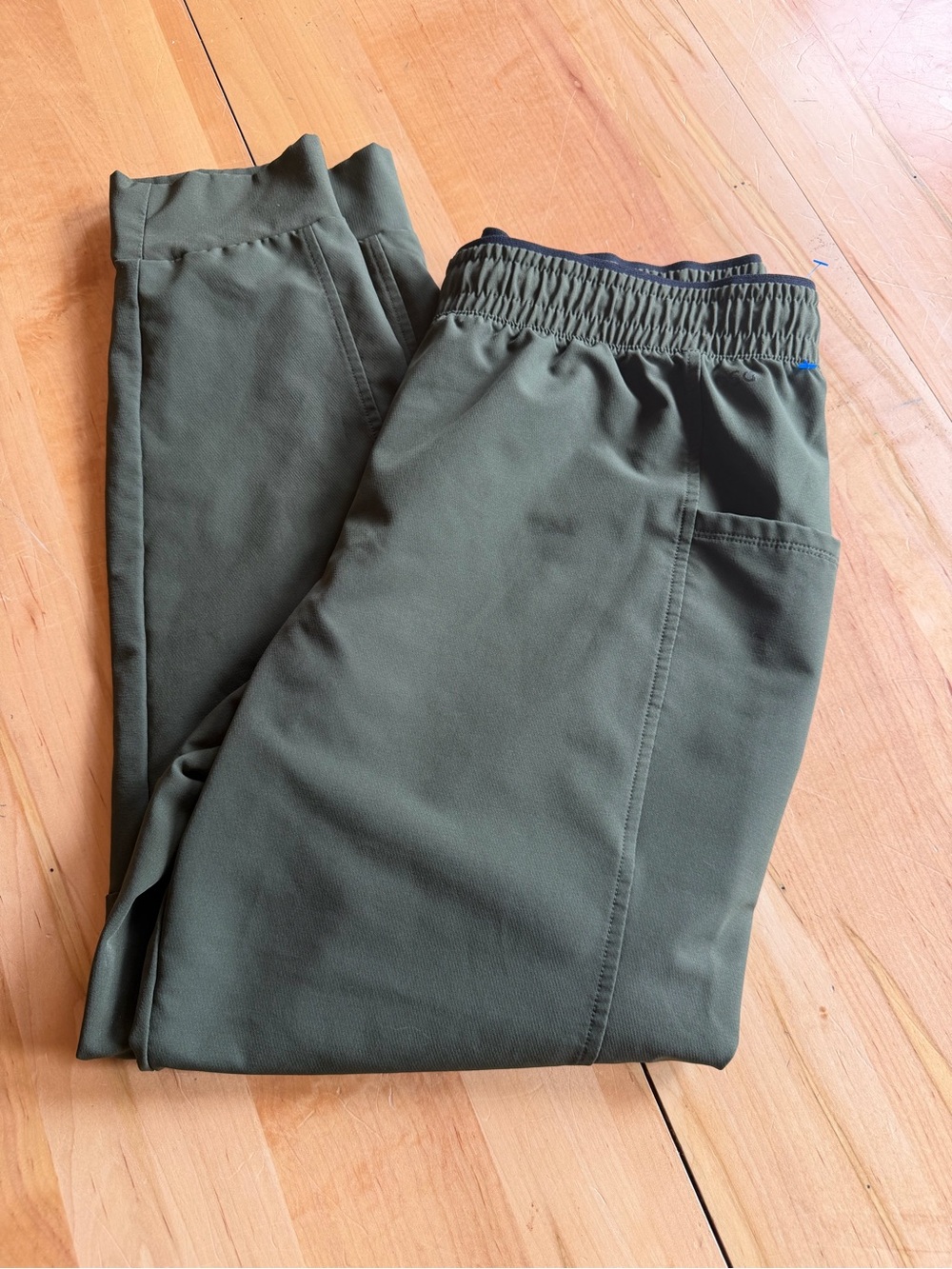 DSG Olive Green Elastic-Waist Joggers